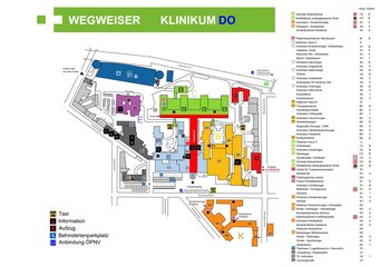 Lageplan Klinikum Dortmund Mitte (kleine Ausführung)