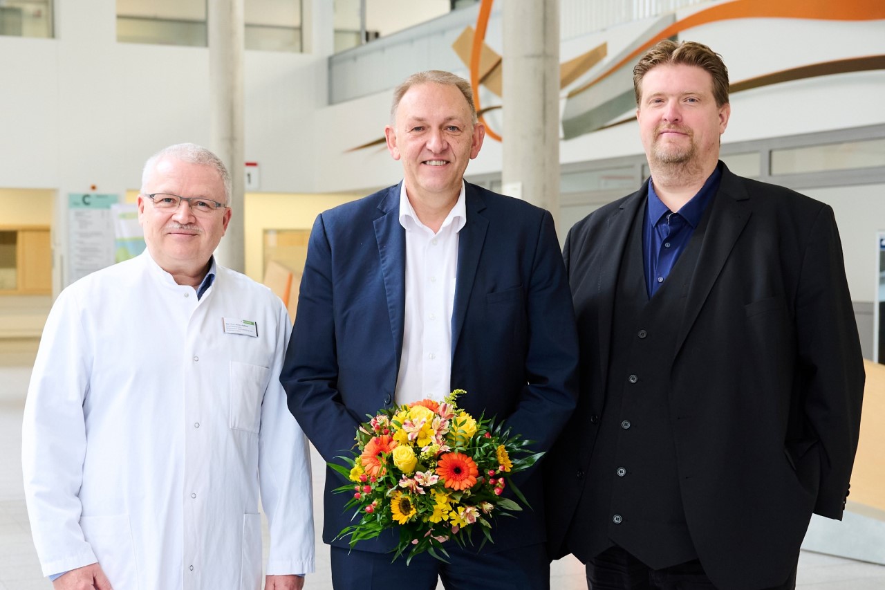 Prof. Dr. Dr. Stefan Haßfeld, Peter Hutmacher und Michael Kötzing (v.l.n.r.)r.)