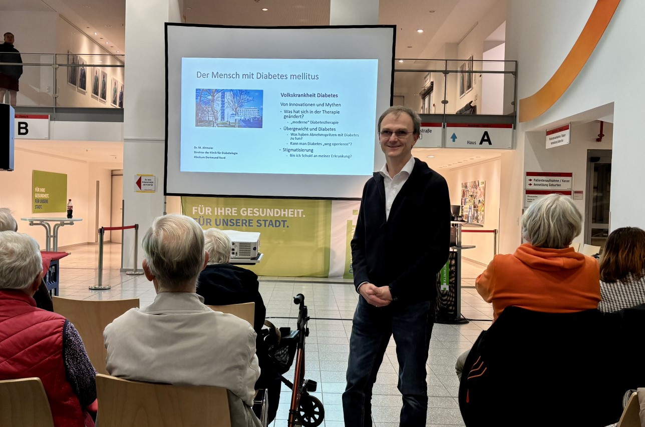 Dr. Markus Altmeier beim mediTALK zum Thema Diabetes.